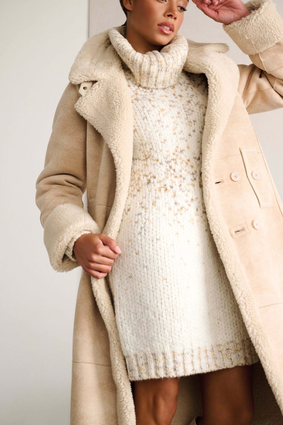 COAT X902 VINTAGE CREAM DRESS X811 CARAMEL